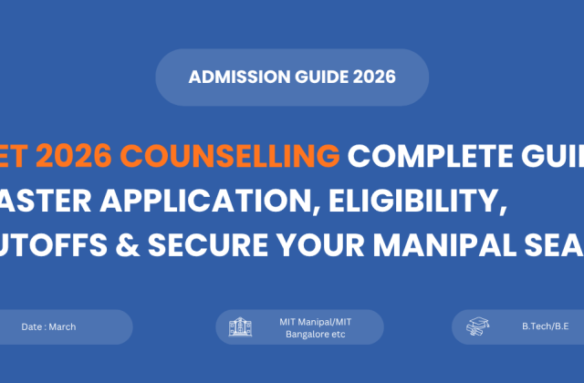 MET 2026 counselling process step by step guide for Manipal admission